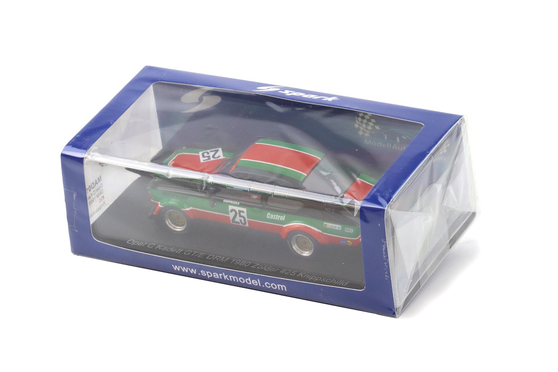1:43 Spark Opel Kadett C GT/E Coupe DRM 1980 Zolder #25 Knippschild Castrol