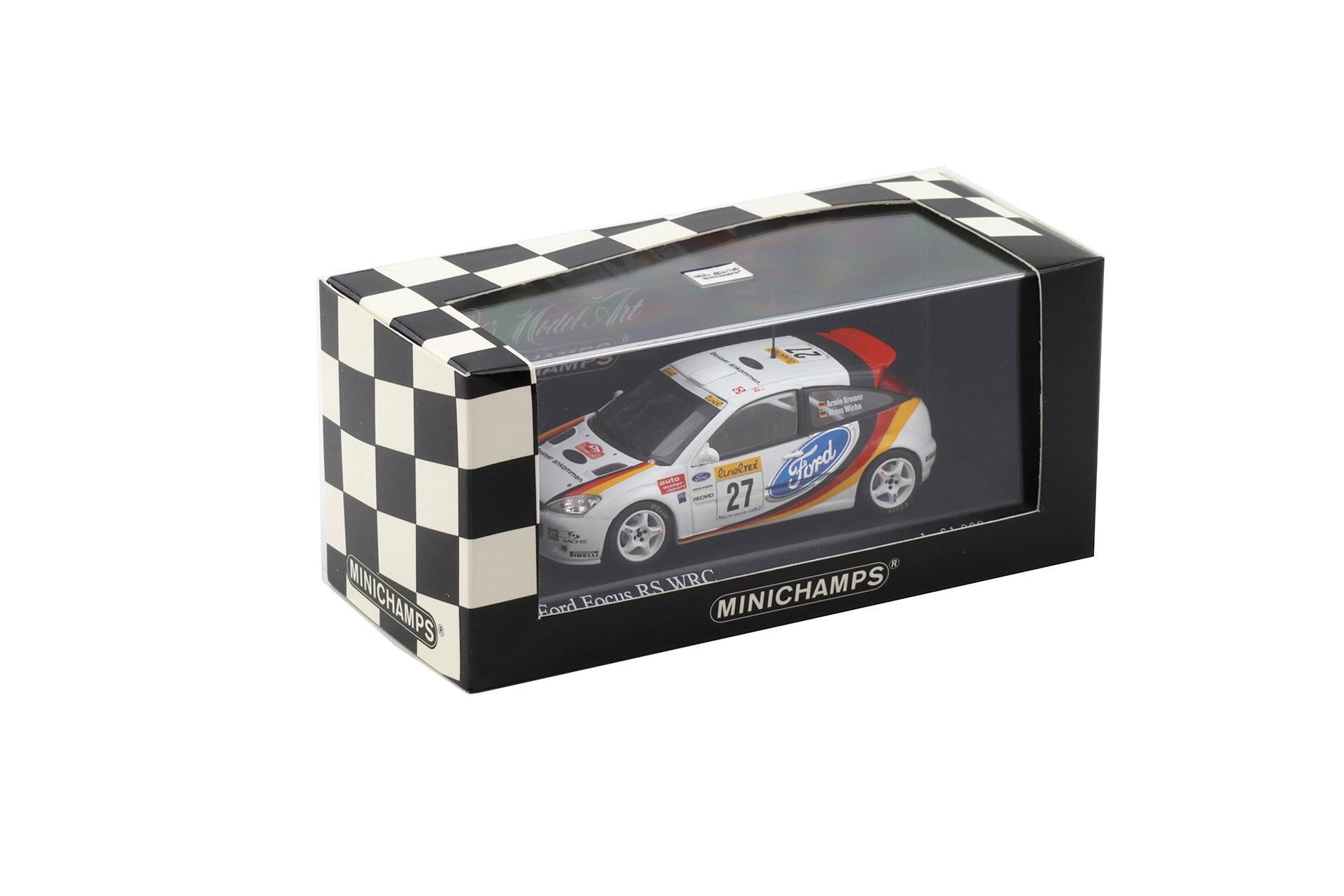 1:43 Minichamps Ford Focus RS WRC Rallye Monte Carlo 2002 Kremer/ Wicha #27