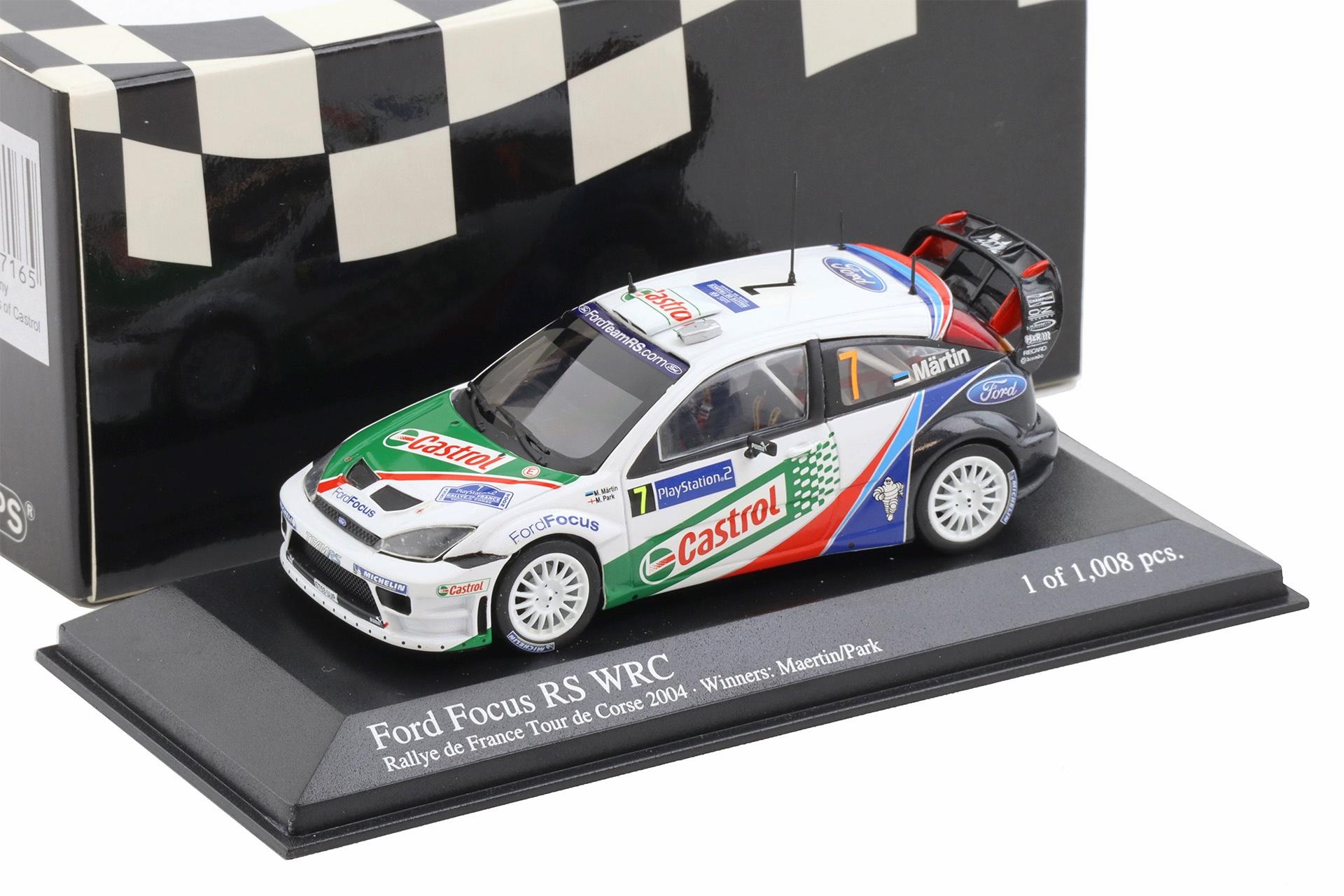 ID 112317 orig.jpg 1:43 Minichamps Ford Focus RS WRC Rally Corsica 2004 Winners Maertin/Park #7