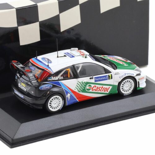 1:43 Minichamps Ford Focus RS WRC Rally Corsica 2004 Winners Maertin/Park #7