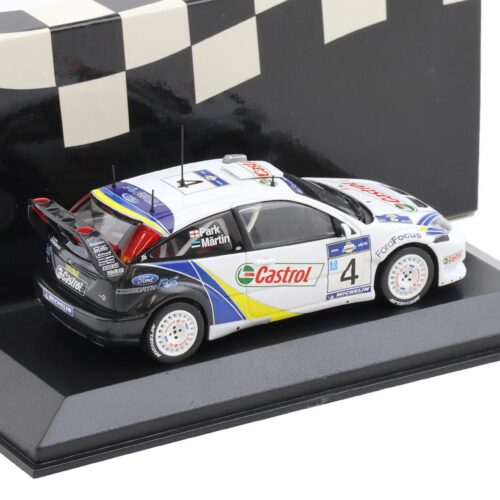 1:43 Minichamps Ford Focus RS WRC Rally Acropolis 2003 Winners Märtin/Park #4
