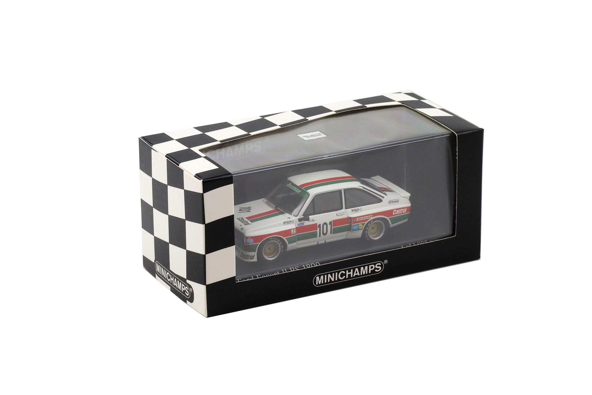 1:43 Minichamps Ford Escort II RS 1800 DRM Hockenheim 1975 Class Winner Heyer #101