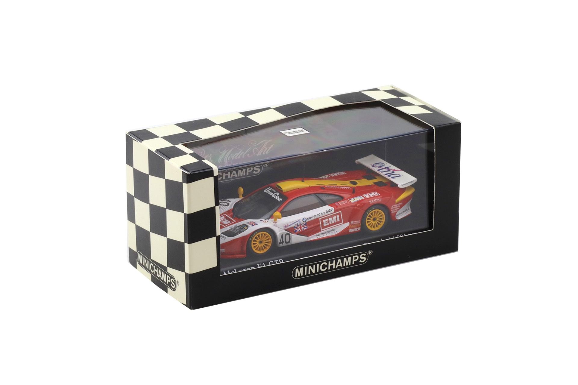 1:43 Minichamps McLaren F1 GTR 4th Le Mans 1998 Team Davidoff #40