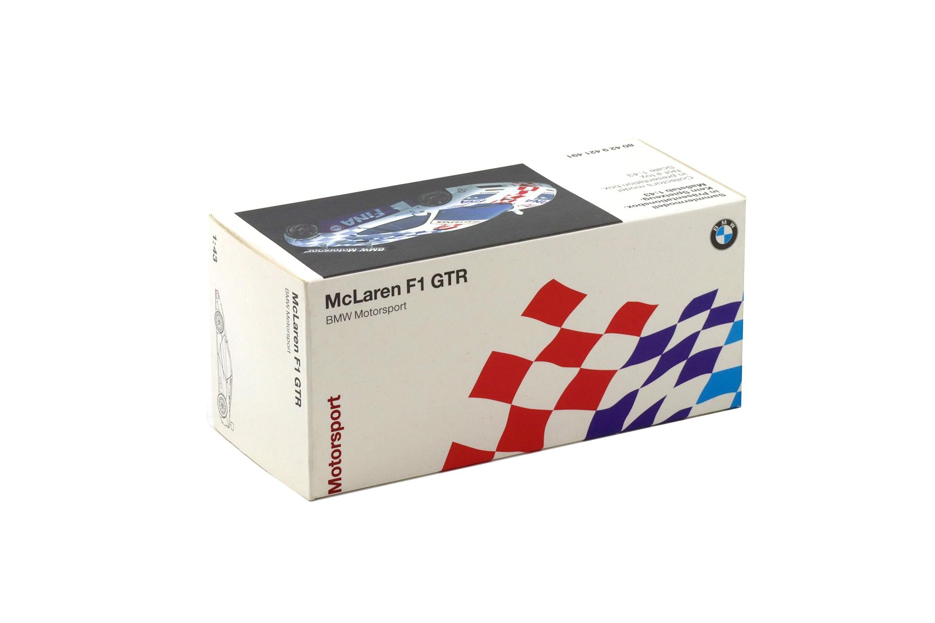 1:43 Minichamps McLaren F1 GTR Presentation FINA BMW Motorsport