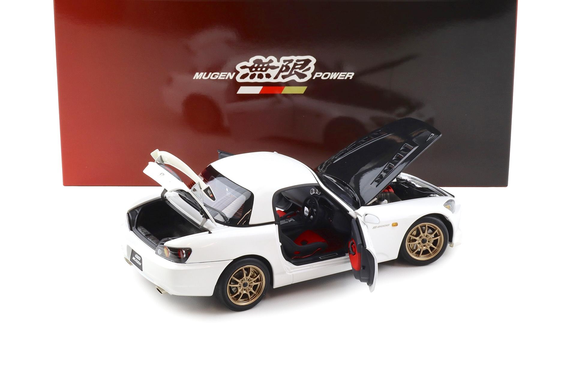 1:18 Motorhelix Honda S2000 (AP2) MUGEN Platinum white pearl M85123