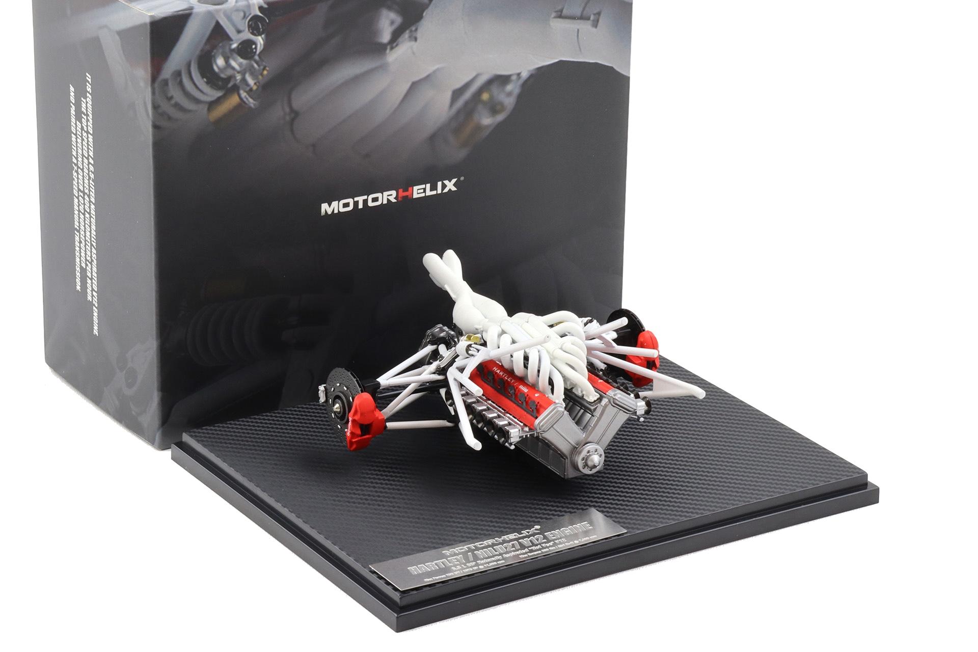 1:18 Motorhelix Zubehör Hartley / NILU27 V12 Motor Engine M90124