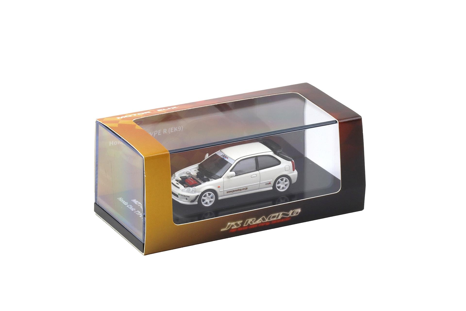 1:64 Motorhelix Honda Civic Type R EK9 J´s Racing Livery white M65029