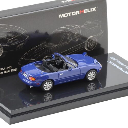 1:64 Motorhelix Mazda MX-5 Miata Roadster (NA) LHD Laguna blue M60202L