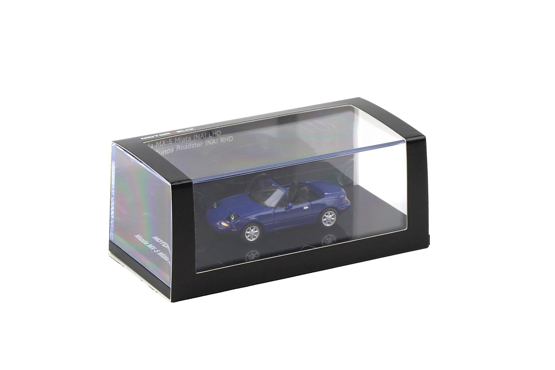 1:64 Motorhelix Mazda MX-5 Miata Roadster (NA) LHD Laguna blue M60202L
