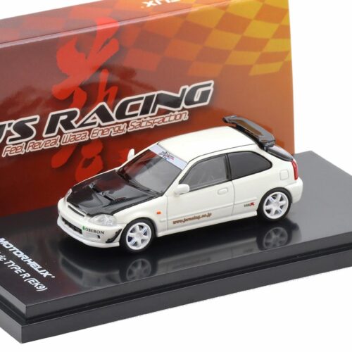 1:64 Motorhelix Honda Civic Type R EK9 J´s Racing Livery white M65029