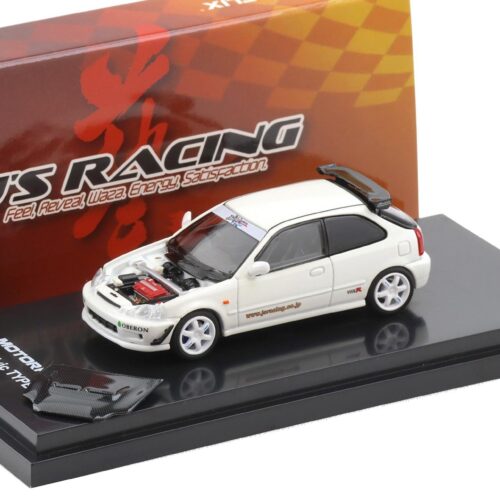 1:64 Motorhelix Honda Civic Type R EK9 J´s Racing Livery white M65029