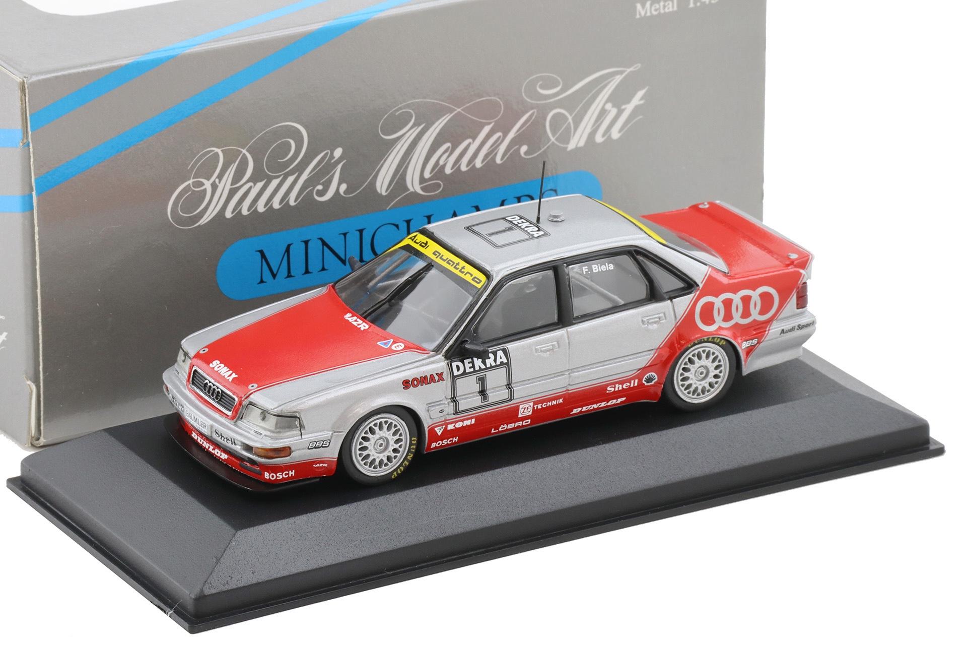 1:43 Minichamps Audi V8 Evo DTM 1992 F.Biela #1 Team AZR