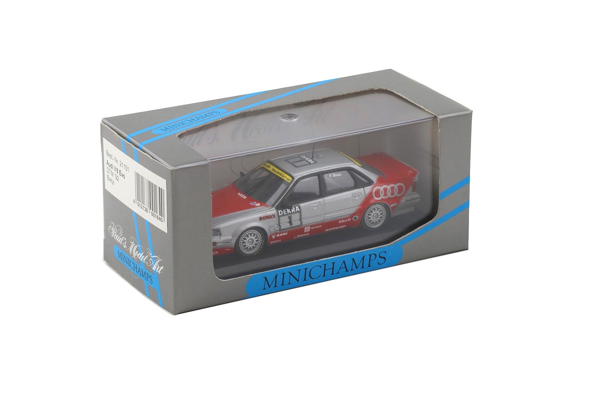 1:43 Minichamps Audi V8 Evo DTM 1992 F.Biela #1 Team AZR