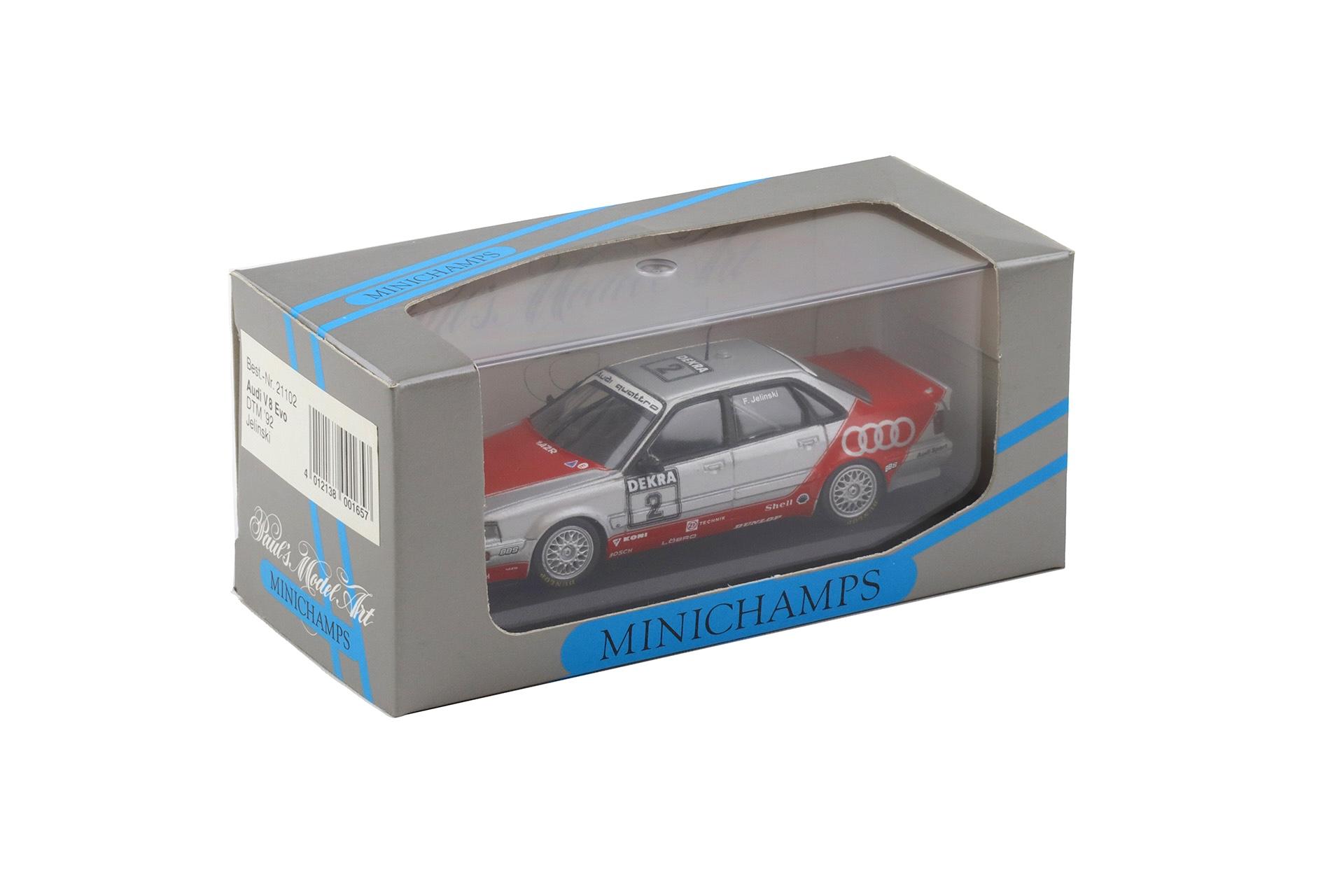 1:43 Minichamps Audi V8 Evo DTM 1992 F.Jelinski #2 Team AZR