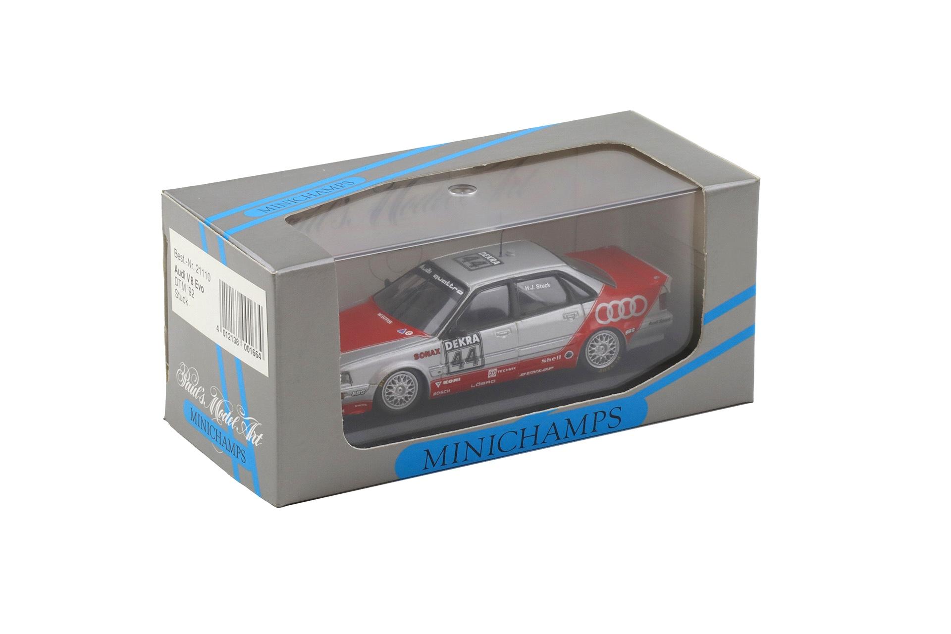 1:43 Minichamps Audi V8 Evo DTM 1992 H.J.Stuck #44 Team SMS