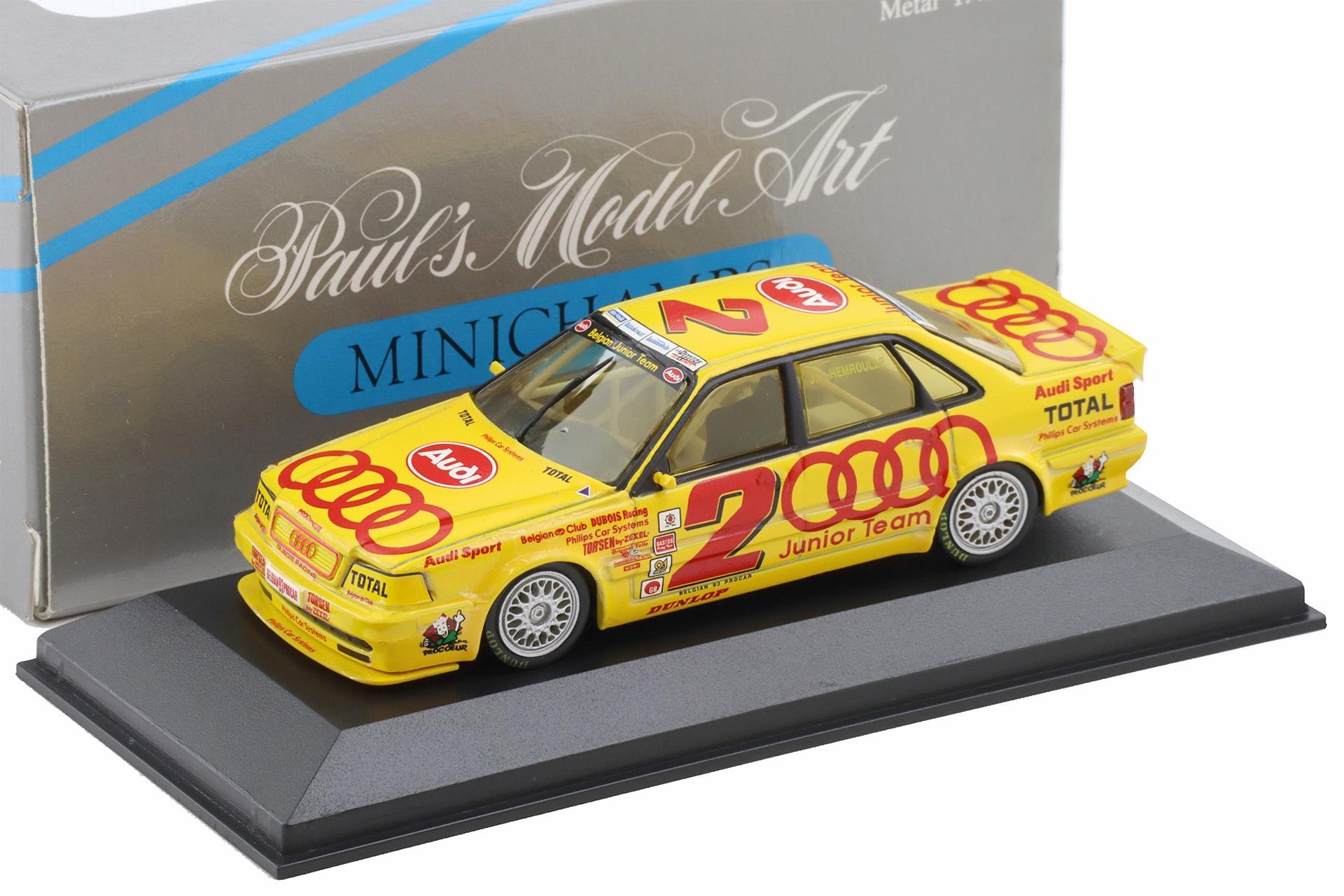 1:43 Minichamps Audi V8 Quattro Evo Belgian Procar 1993 Hemroulle #2