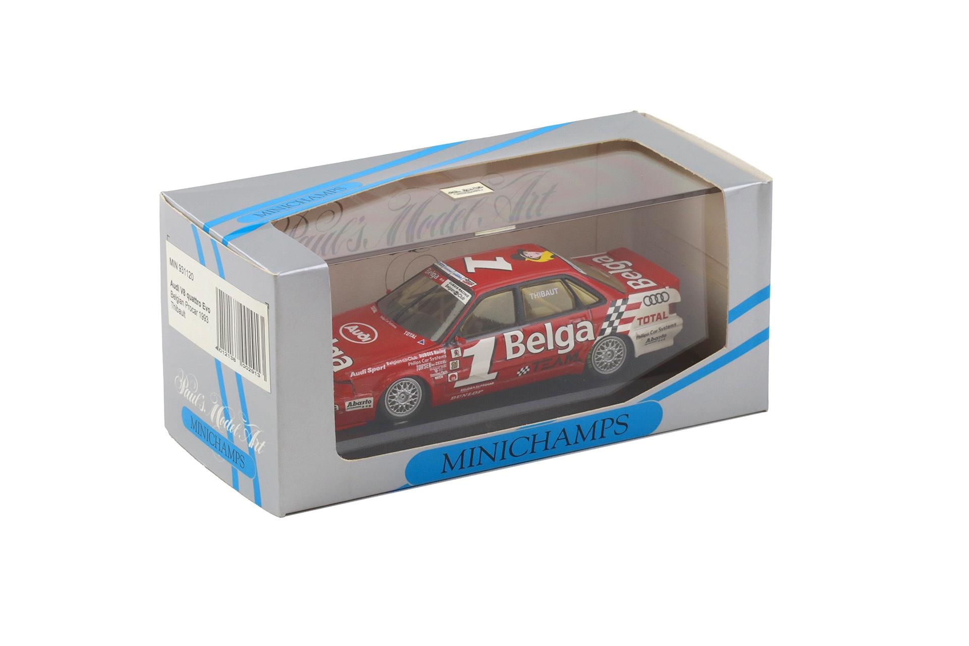 1:43 Minichamps Audi V8 Quattro Evo Belgian Procar 1993 Thibault #1