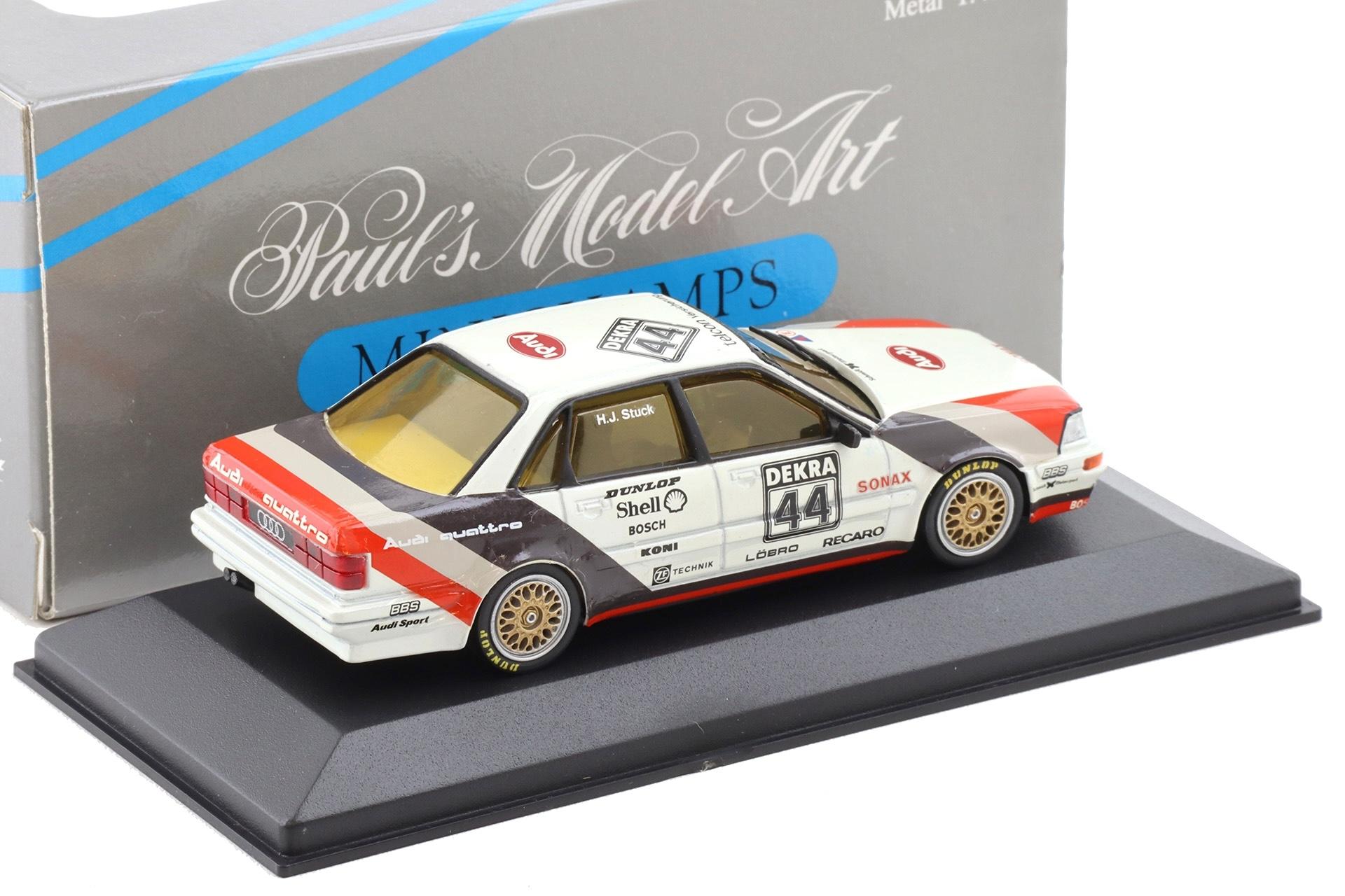 1:43 Minichamps Audi V8 Quattro DTM 1990 H.J.Stuck Team SMS #44