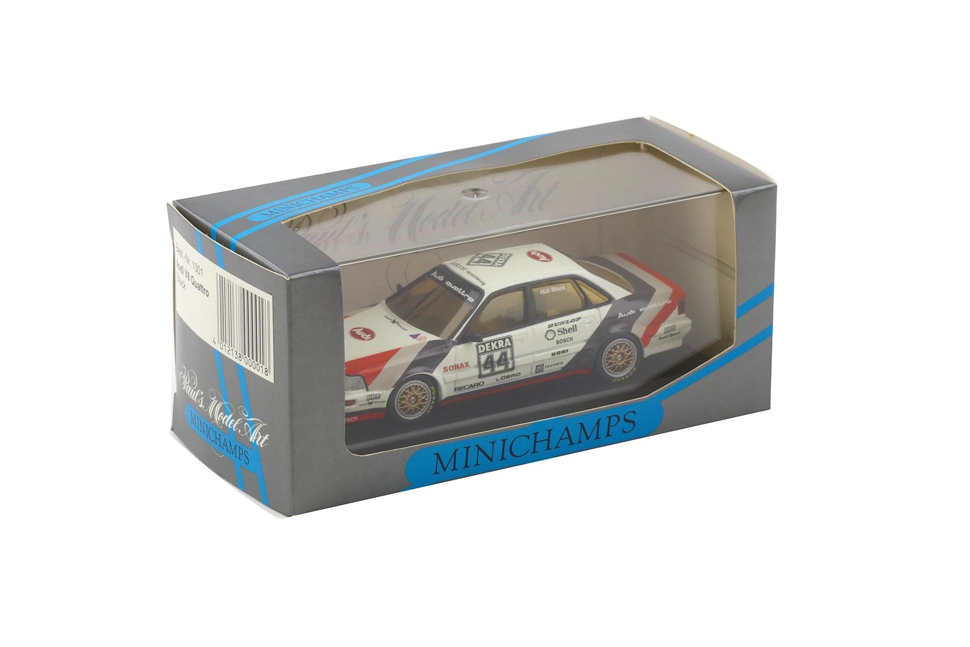 1:43 Minichamps Audi V8 Quattro DTM 1990 H.J.Stuck Team SMS #44