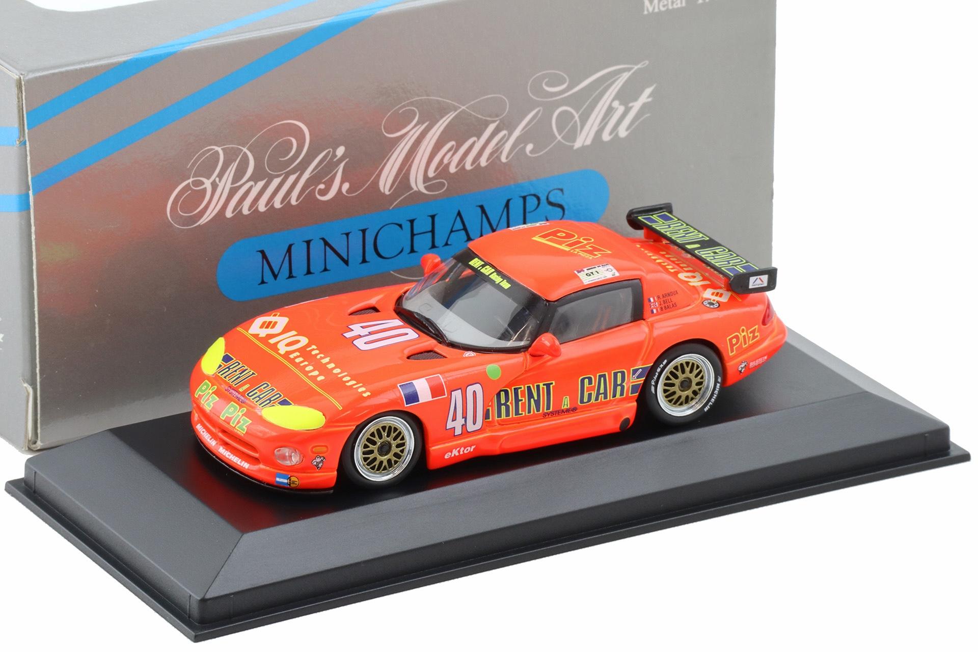 1:43 Minichamps Dodge Viper Hard Top Le Mans 1994 R.Arnoux #40