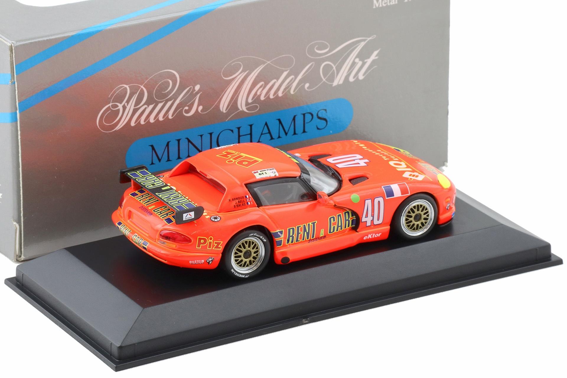 1:43 Minichamps Dodge Viper Hard Top Le Mans 1994 R.Arnoux #40