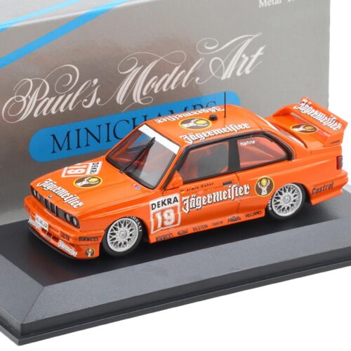1:43 Minichamps BMW M3 E30 DTM 1992 Hahne #19 Jägermeister