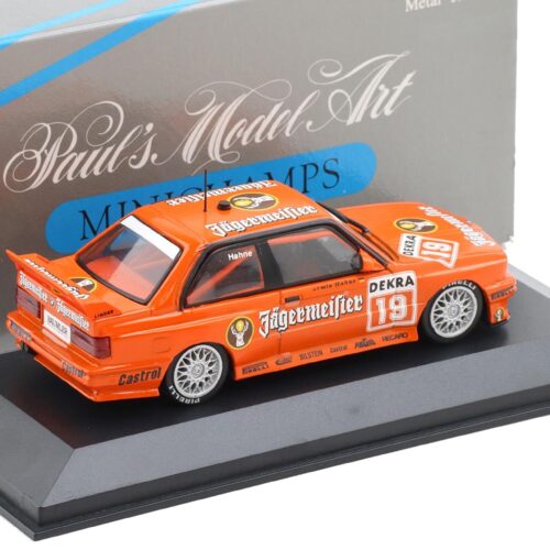 1:43 Minichamps BMW M3 E30 DTM 1992 Hahne #19 Jägermeister