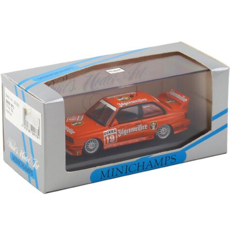 1:43 Minichamps BMW M3 E30 DTM 1992 Hahne #19 Jägermeister