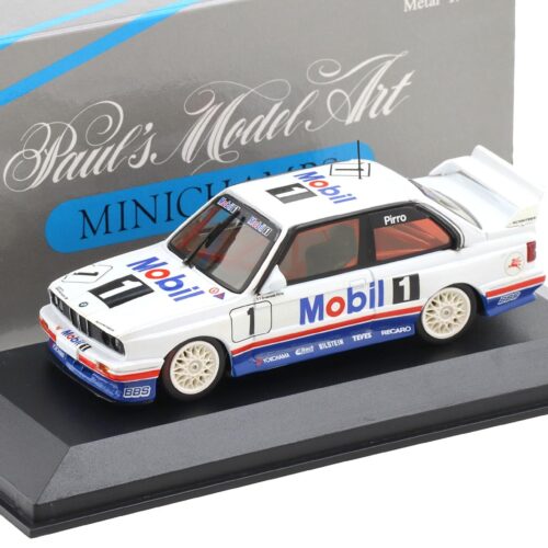 1:43 Minichamps BMW M3 E30 DTM 1. GP Macau 1992 E.Pirro Mobil1