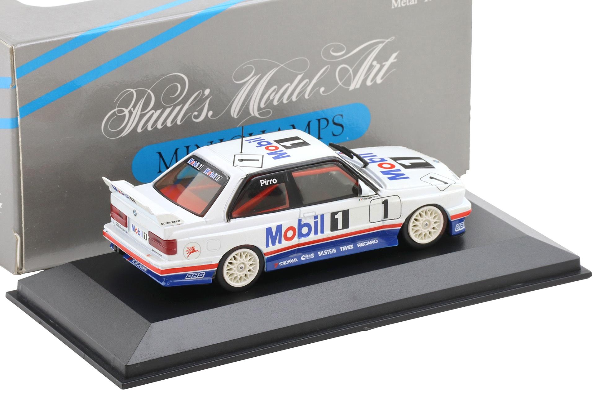 1:43 Minichamps BMW M3 E30 DTM 1. GP Macau 1992 E.Pirro Mobil1