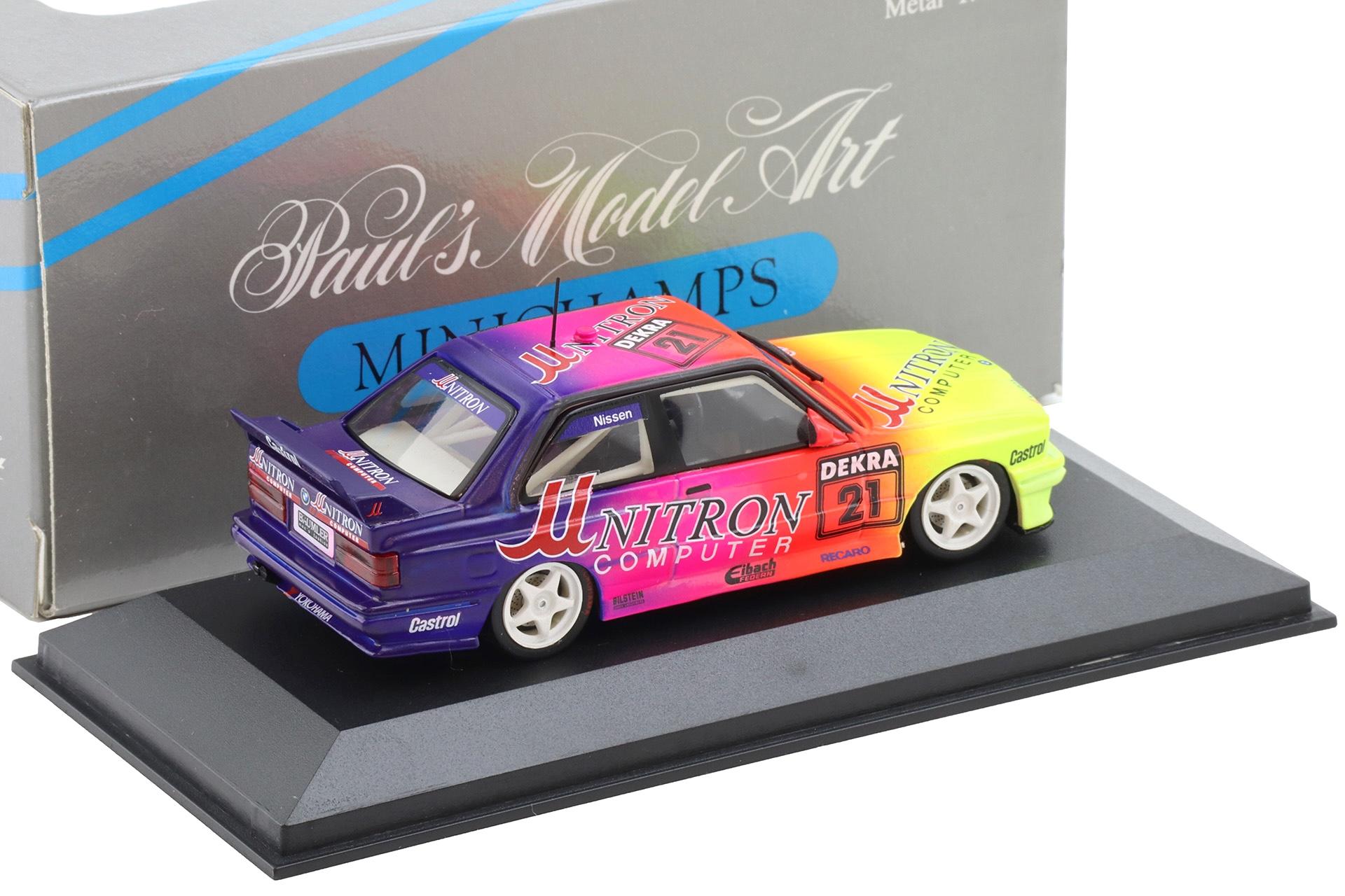 1:43 Minichamps BMW M3 E30 DTM 1992 Unitron Nissen #21