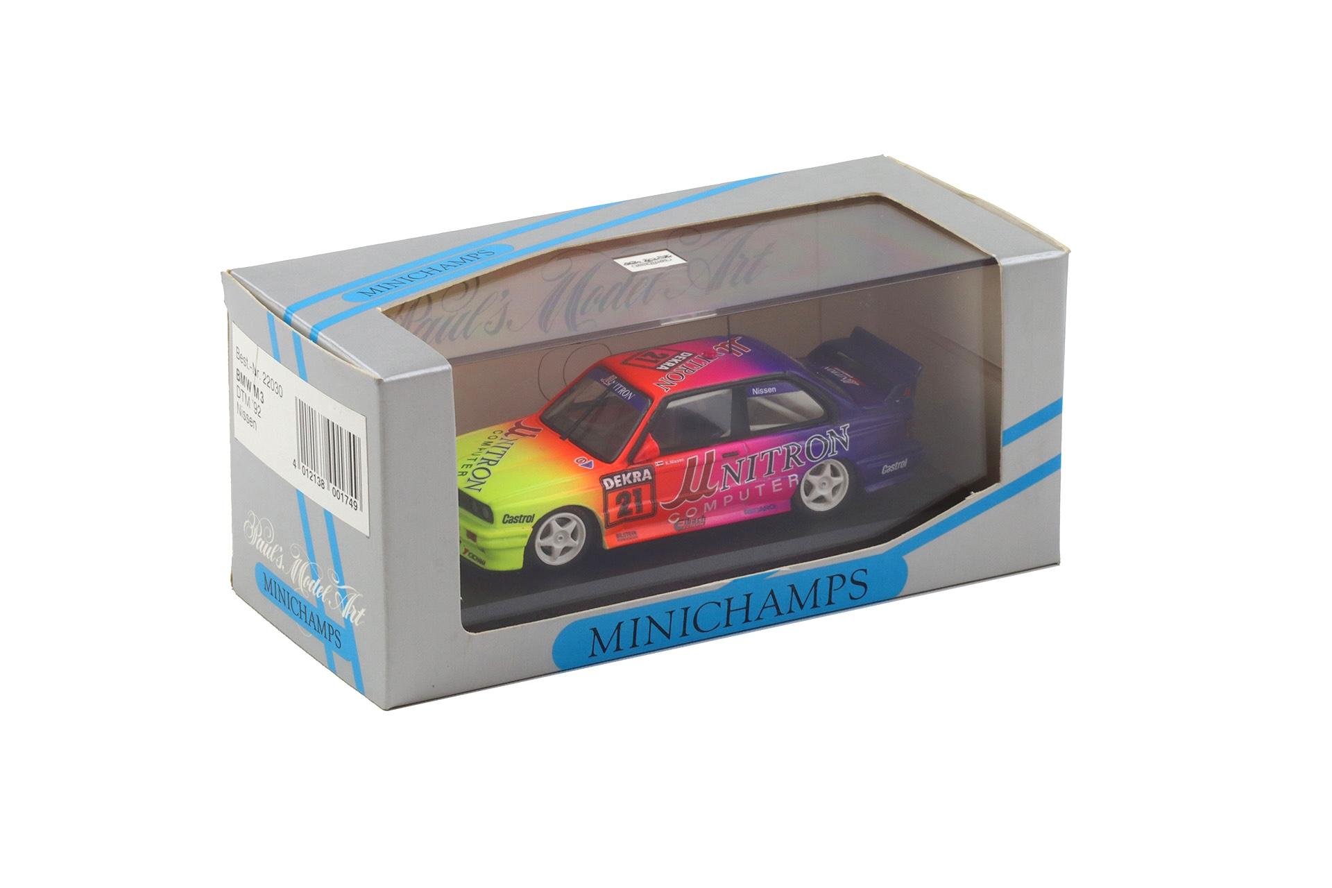 1:43 Minichamps BMW M3 E30 DTM 1992 Unitron Nissen #21
