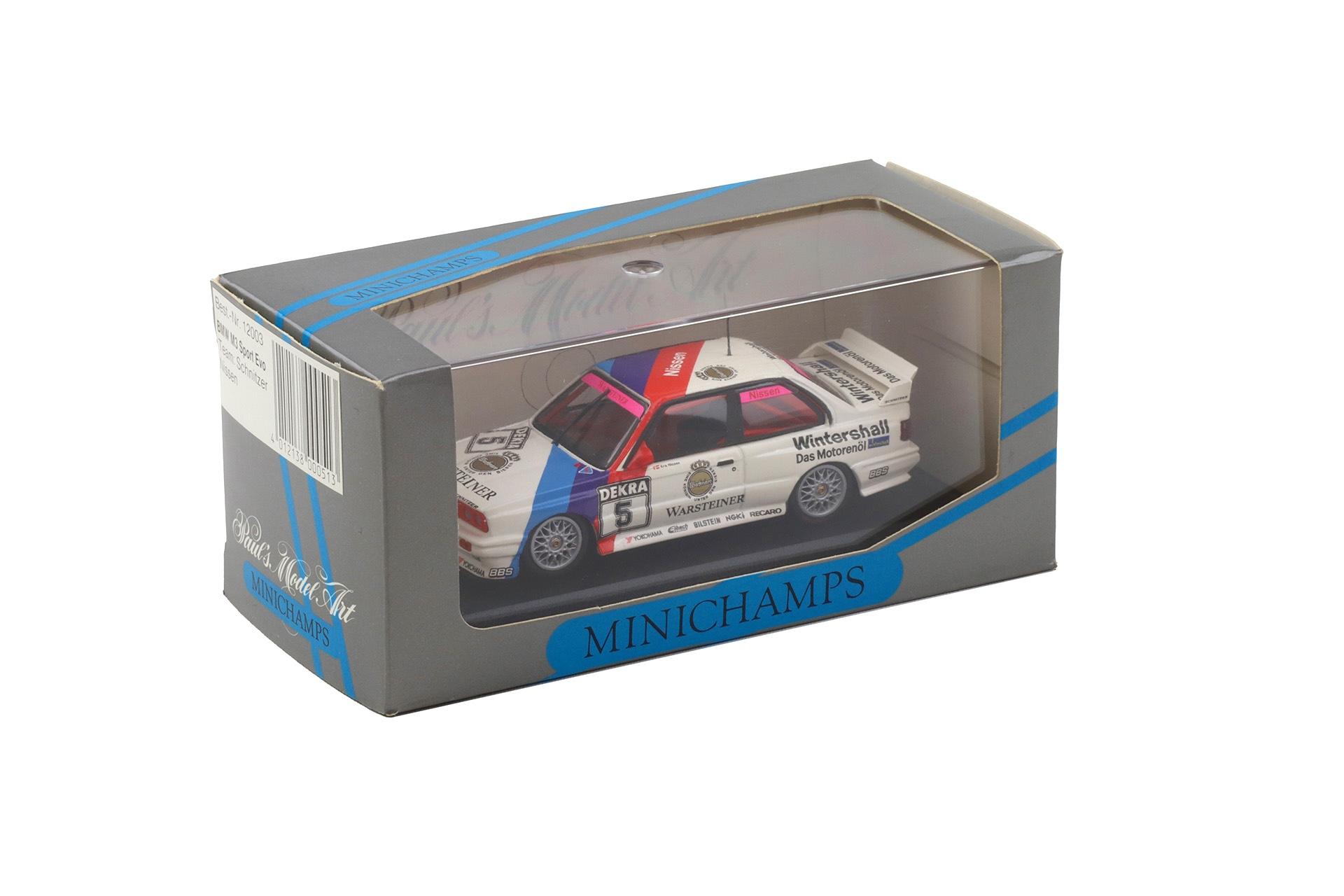 1:43 Minichamps BMW M3 E30 Sport Evo Team Schnitzer #5 Nissen