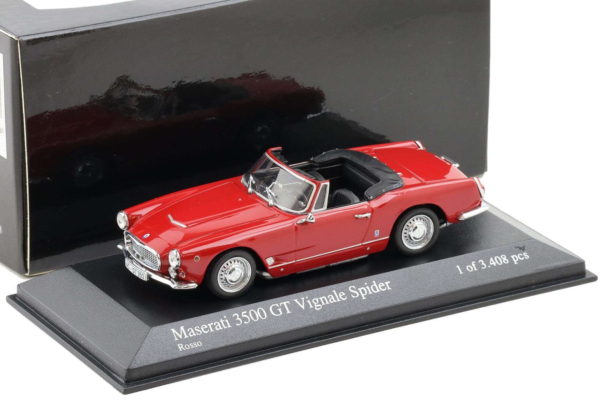 1:43 Minichamps Maserati 3500 GT Vignale Spider 1961 Rosso red