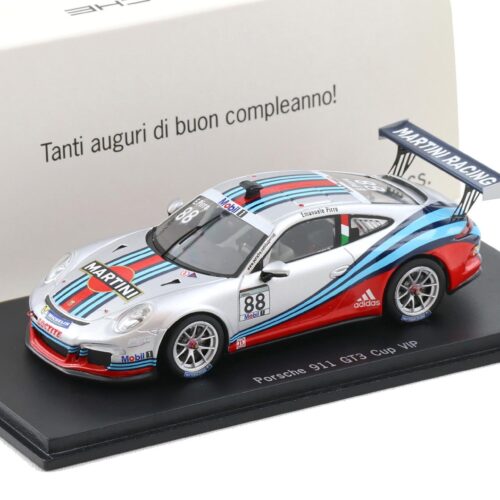 1:43 Spark Porsche 911 991 Cup VIP Martini nÂ°88 Emanuele Pirro 2013 MAP DEALER