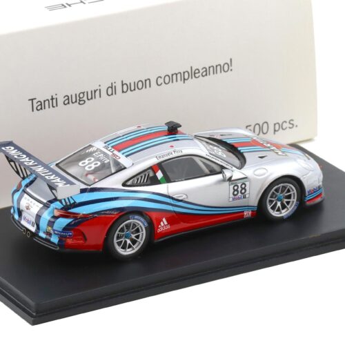 1:43 Spark Porsche 911 991 Cup VIP Martini n°88 Emanuele Pirro 2013 MAP DEALER