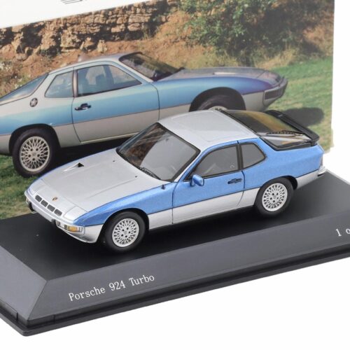 1:43 Spark Porsche 924 Turbo Bi-Color silver/ blue metallic MAP DEALER