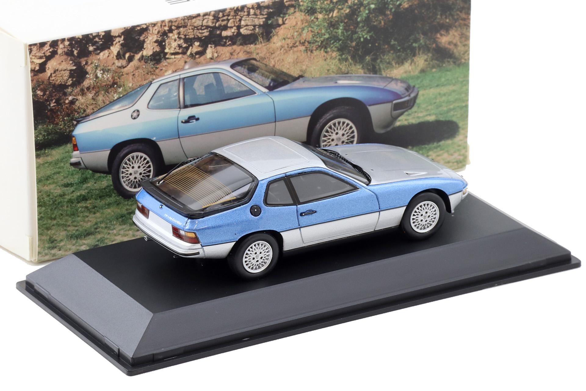 1:43 Spark Porsche 924 Turbo Bi-Color silver/ blue metallic MAP DEALER