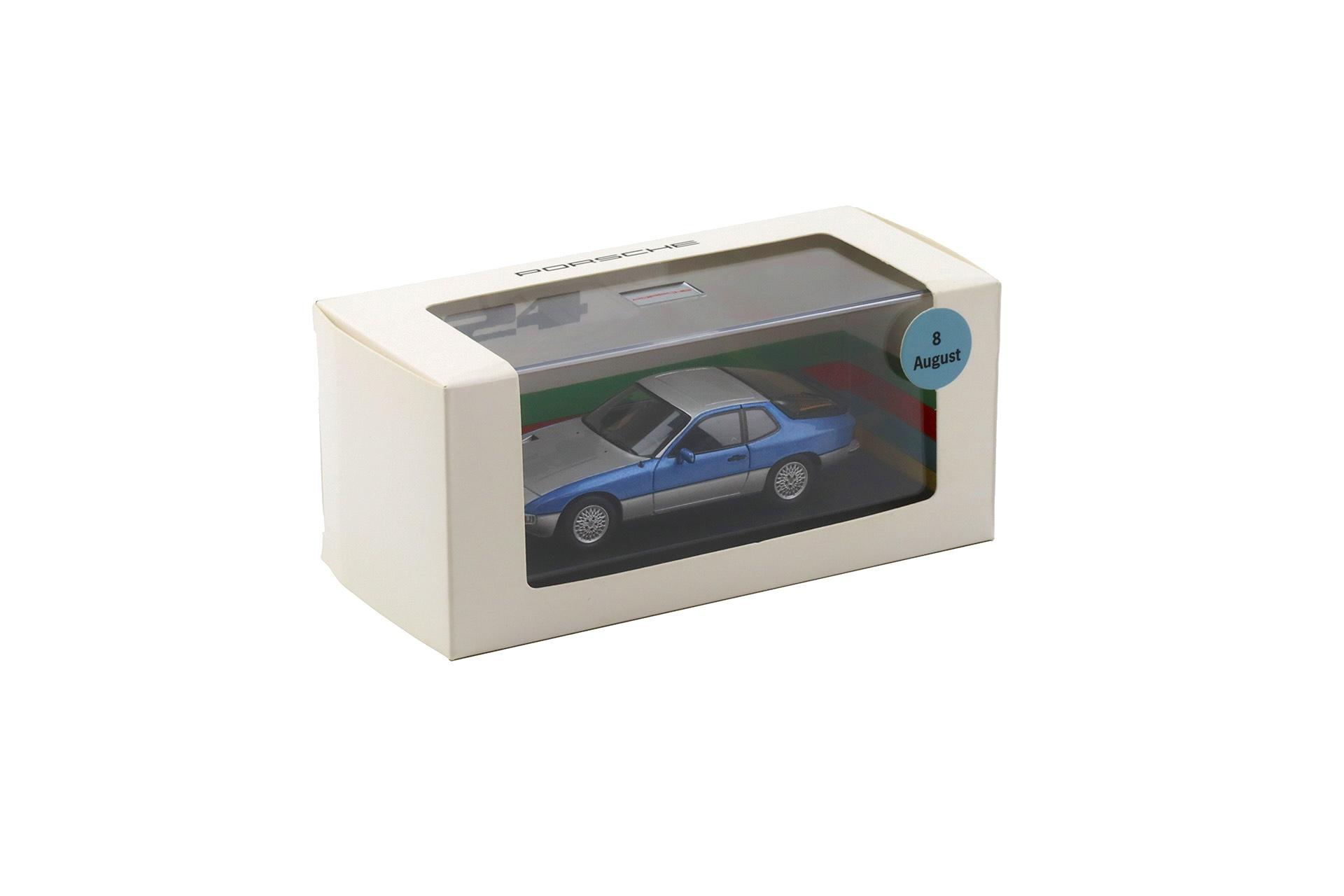 1:43 Spark Porsche 924 Turbo Bi-Color silver/ blue metallic MAP DEALER