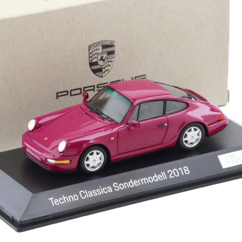 1:43 Spark Porsche 911 964 Carrera 4 Rubystone Techno Classica 2018 WAX DEALER