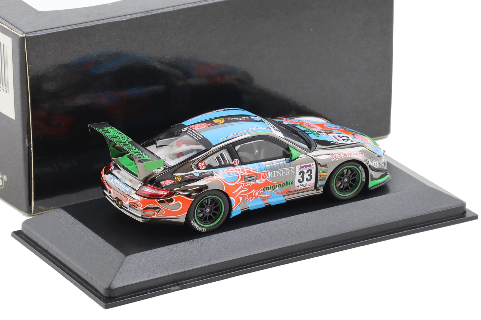 1:43 Minichamps Porsche 911 997 GT3 CupS Weng Sun Mok #33 Winner Asian of Speed 2009