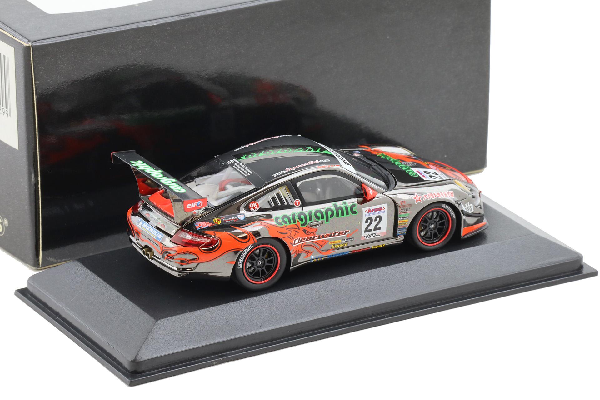 1:43 Minichamps Porsche 911 997 GT3 CupS David Lai Tak Seng #22 Asian of Speed 2009