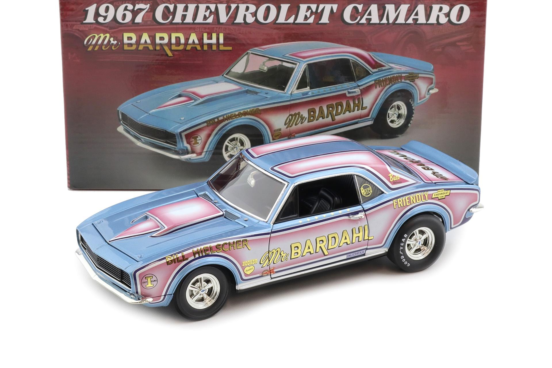 1:18 ACME 1967 Chevrolet Camaro Mr. Bardahl Drag blue metallic A1805735