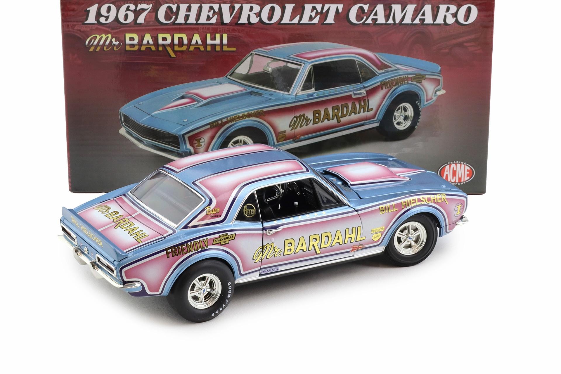 1:18 ACME 1967 Chevrolet Camaro Mr. Bardahl Drag blue metallic A1805735