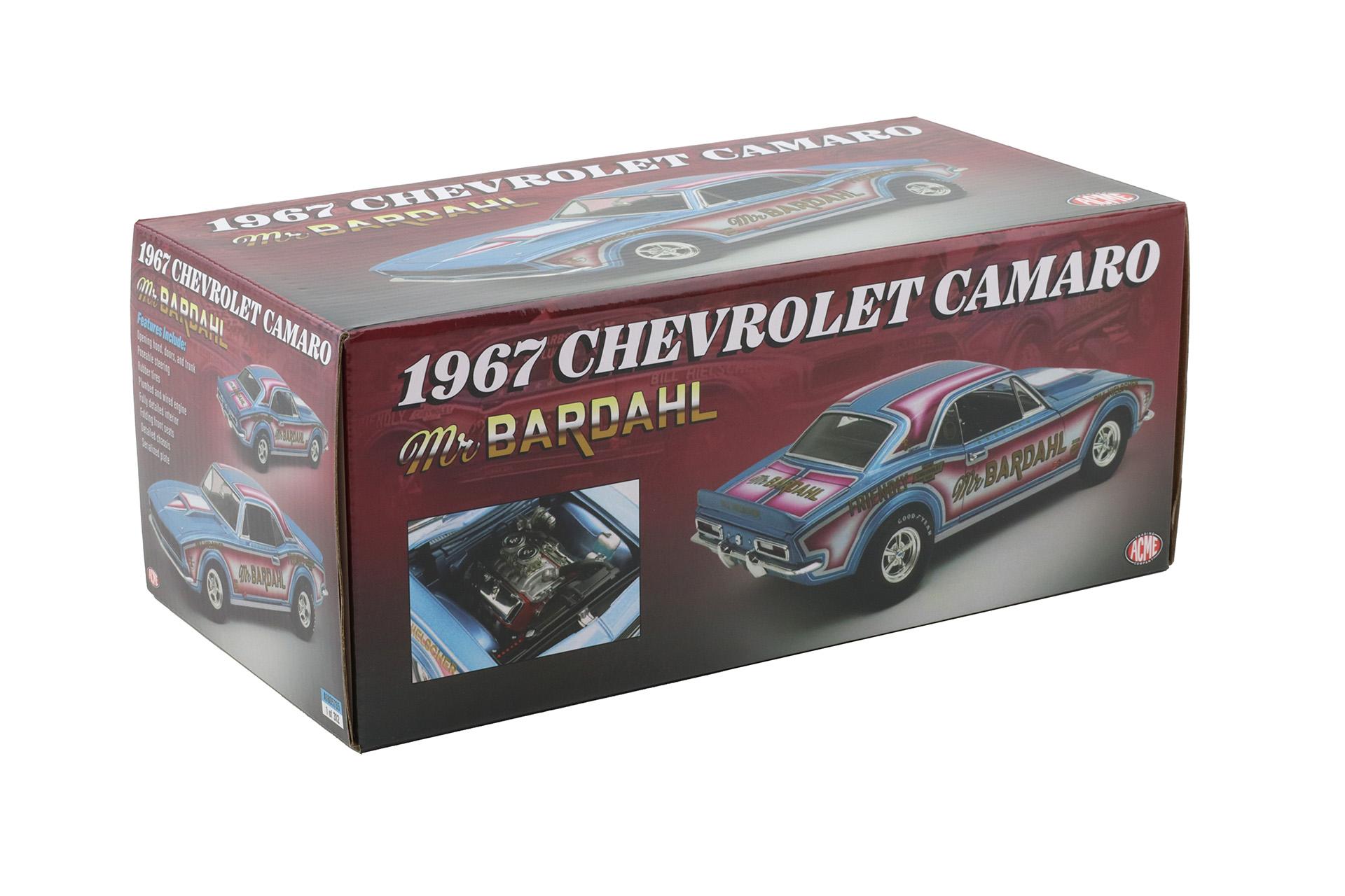 1:18 ACME 1967 Chevrolet Camaro Mr. Bardahl Drag blue metallic A1805735