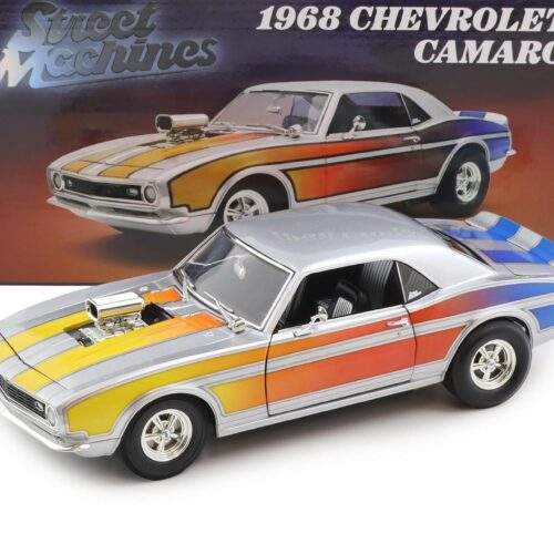 1:18 ACME 1968 Chevrolet Camaro Street Machine silver metallic A1805733