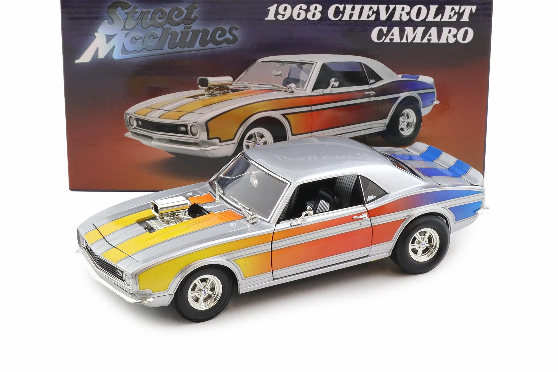 1:18 ACME 1968 Chevrolet Camaro Street Machine silver metallic A1805733