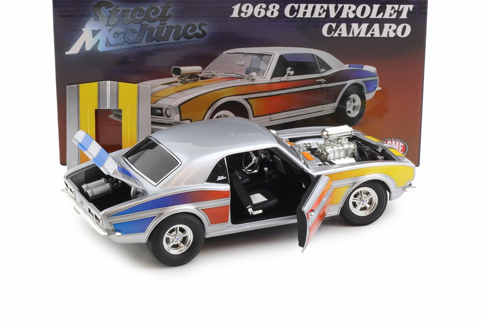 1:18 ACME 1968 Chevrolet Camaro Street Machine silver metallic A1805733