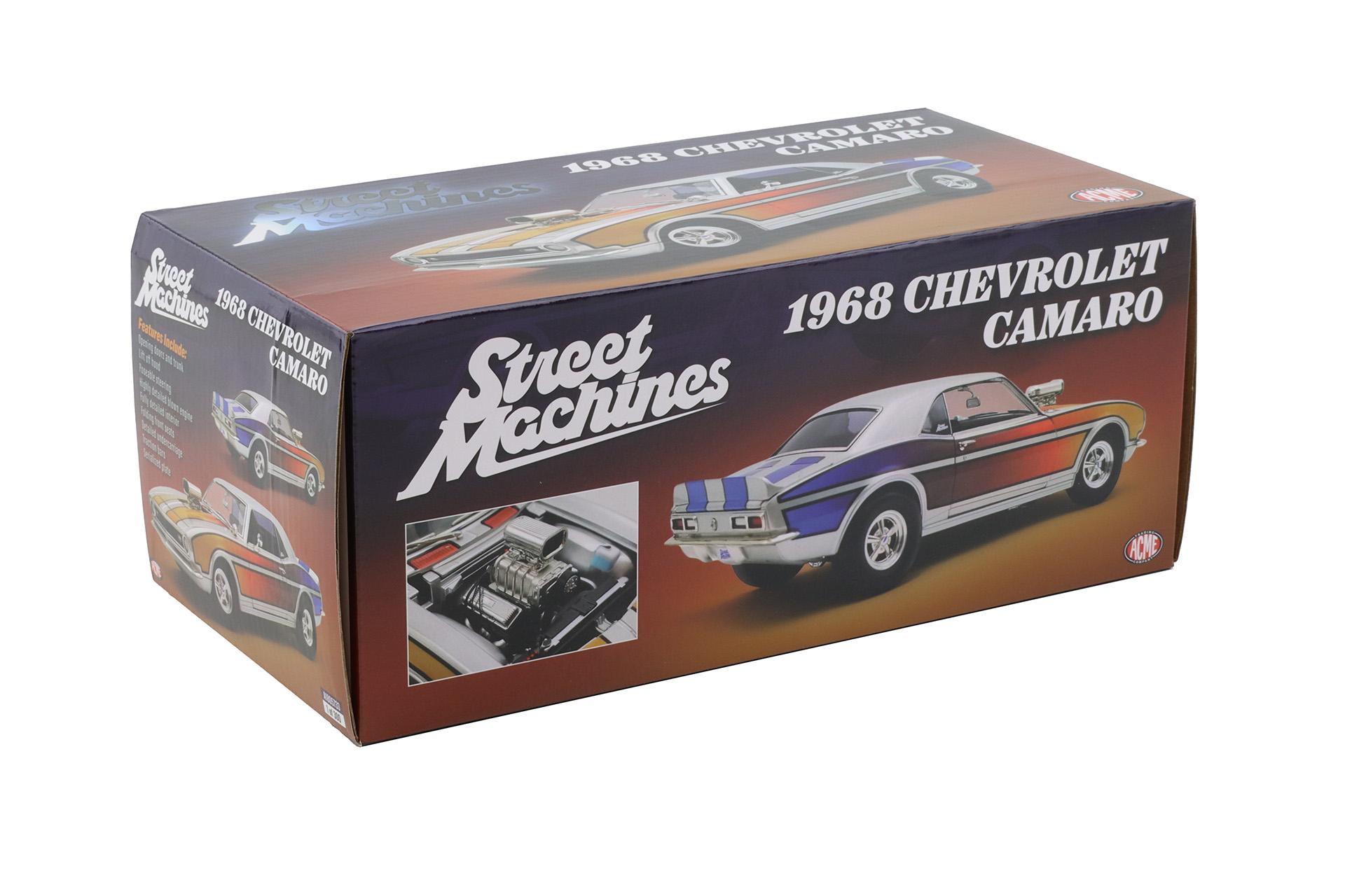 1:18 ACME 1968 Chevrolet Camaro Street Machine silver metallic A1805733