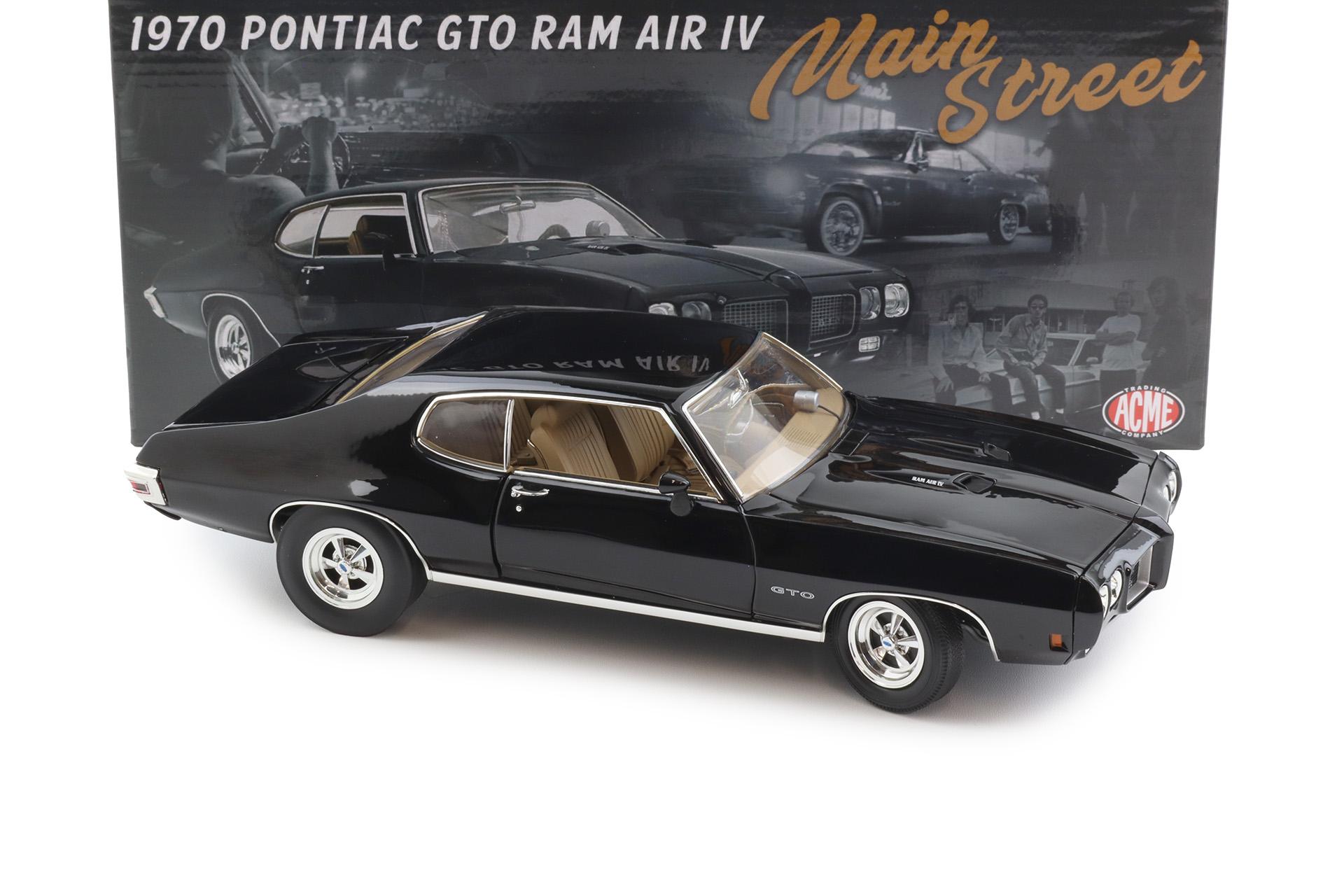 1:18 ACME 1970 Pontiac GTO RAM AIR IV Main Street black A1801229